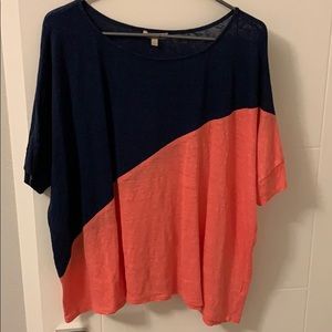 Oversized asymmetrical tee